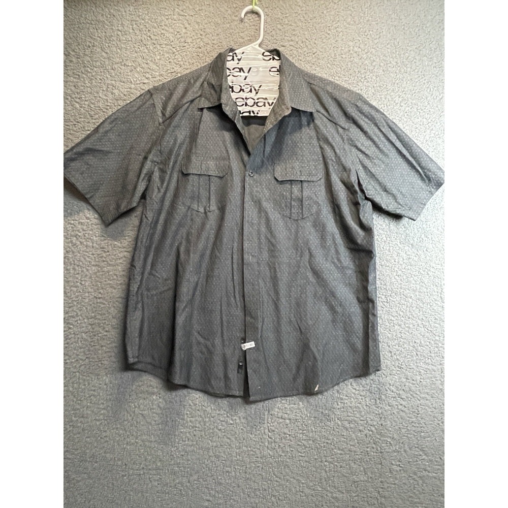 Burnside‎ Mens Short Sleeve Button Up Shirt  Sz 2XL
